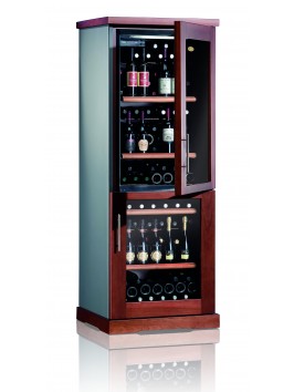 Cantinetta vini dalla linea moderna ed essenziale, ideale per vini bianchi e rossi a temperatura di servizio.
